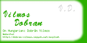 vilmos dobran business card
