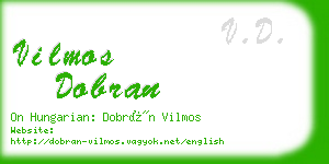 vilmos dobran business card